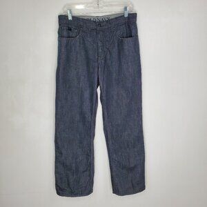 Old Navy Mens Button Fly Low Rise Loose Lined Jeans Size 31 X 30